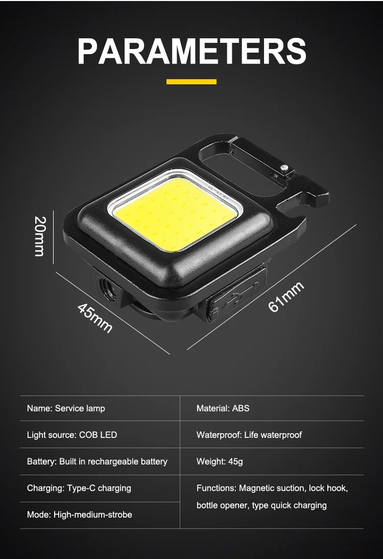 cob mini rechargeable work light manufacturer sinostar 22