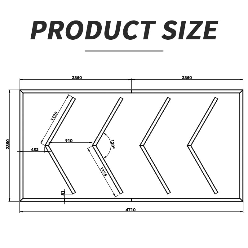 SinoStar Designer Lighting For Workshop SS 5018 size