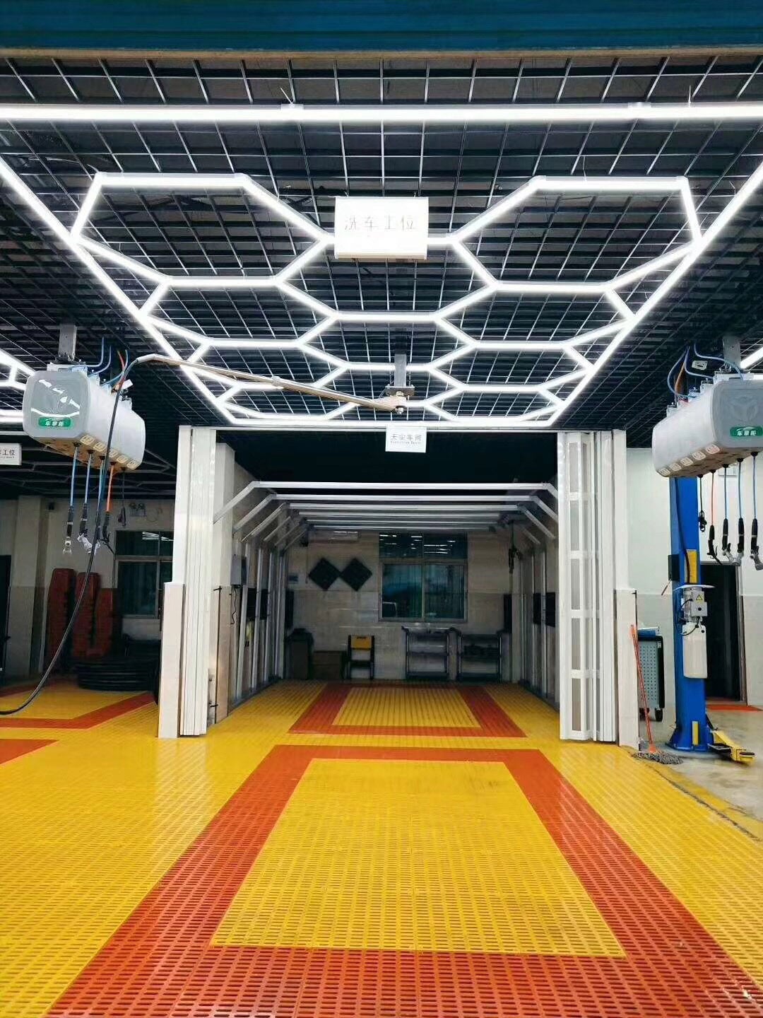 sinostar car detialing workshop light hexagon 1088 real1