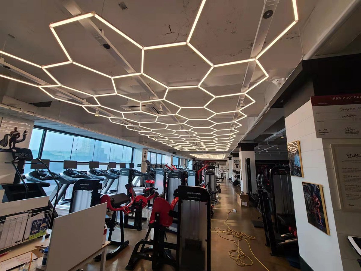 sinostar car detialing workshop light hexagon c202 real4