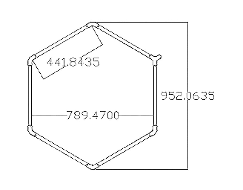 sinostar car detialing workshop light hexagon c203 size