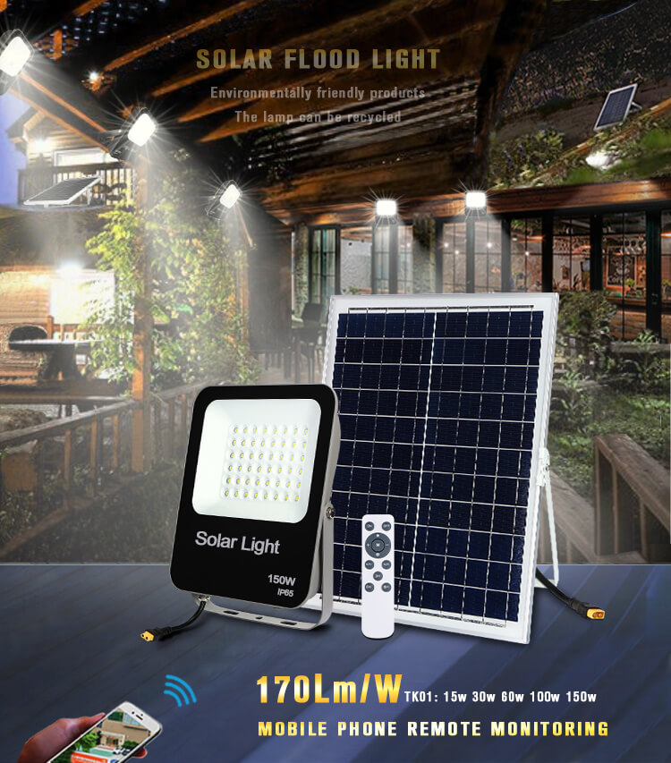 LED SOLAR FLOOD LIGHTS MANUFACTURER SUPPLIER CHINA TK01 1