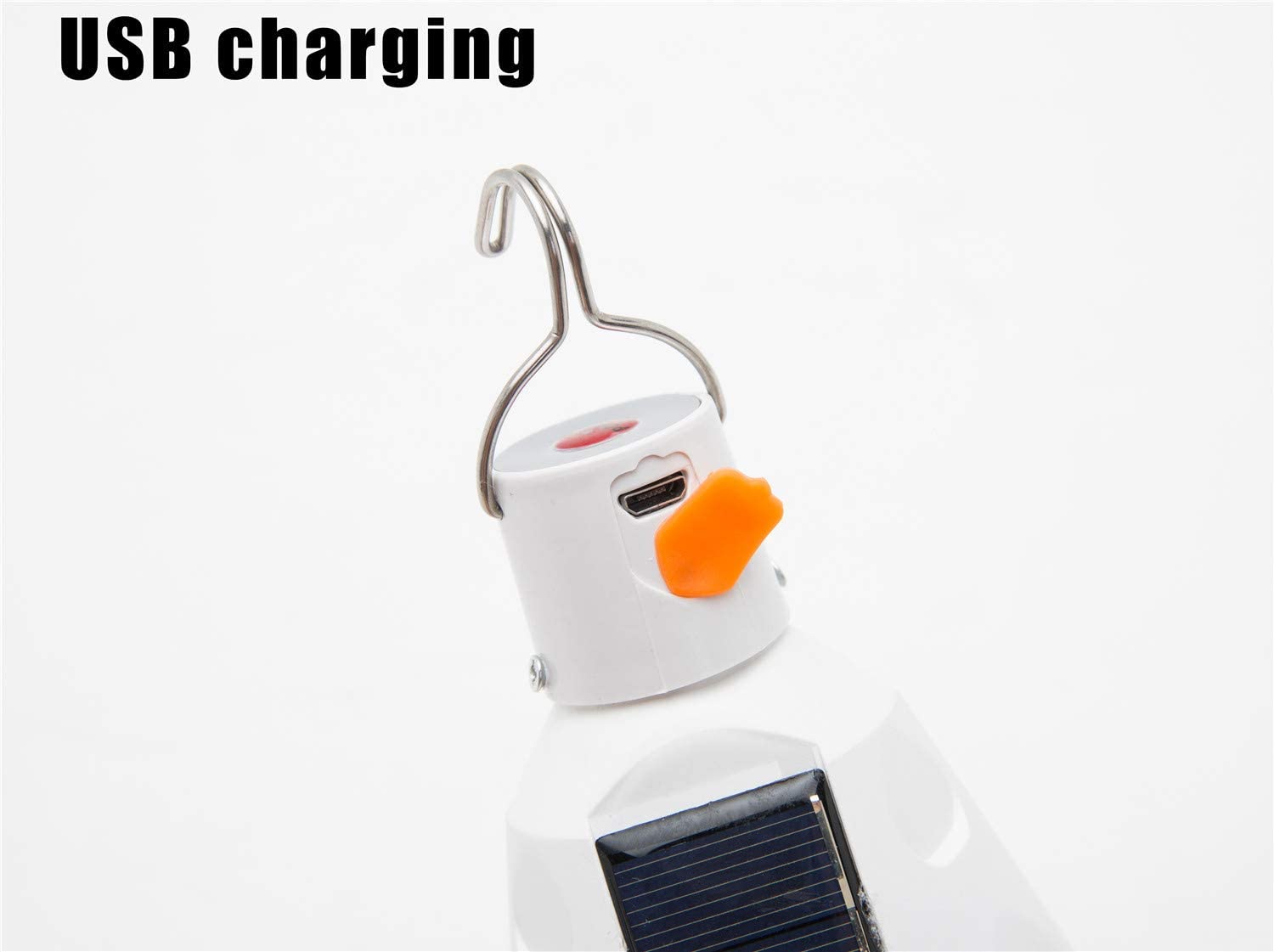 12W Solar Light Bulb 6500K Portable Solar Emergency Bulb Waterproof 3 Lighting Modes USB Rechargeable 2