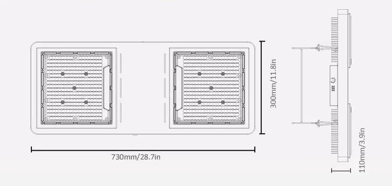 800W LED Grow Light Dimmable Full Spectrum Plant Grow Light for Indoor Plants Seeding Veg and Bloom sinostar lighting 14