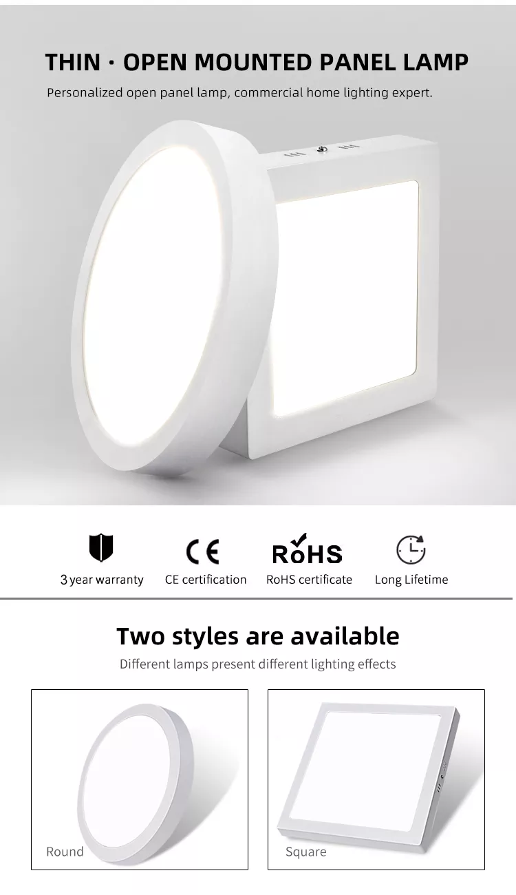 surface mount ceiling downlight slim panel light led manufacturer factory sinostar sino star 2