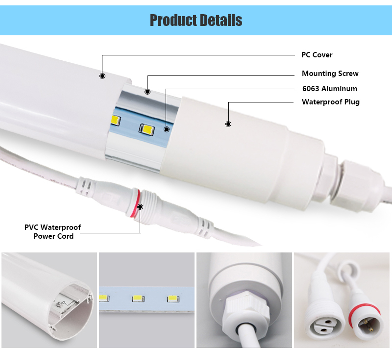 Waterproof IP65 LED Tube Lights manufacturer sinostar lighting 2