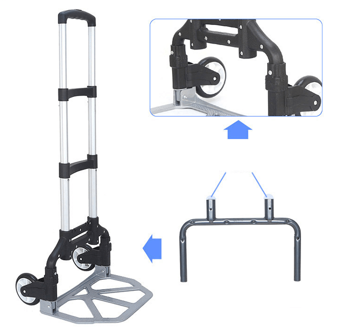 foldable aluminum sack truck trolly 4