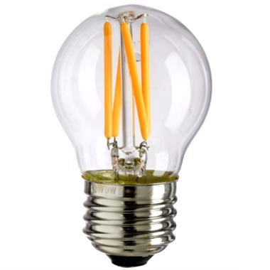 LED filament bulb G45F 4W 