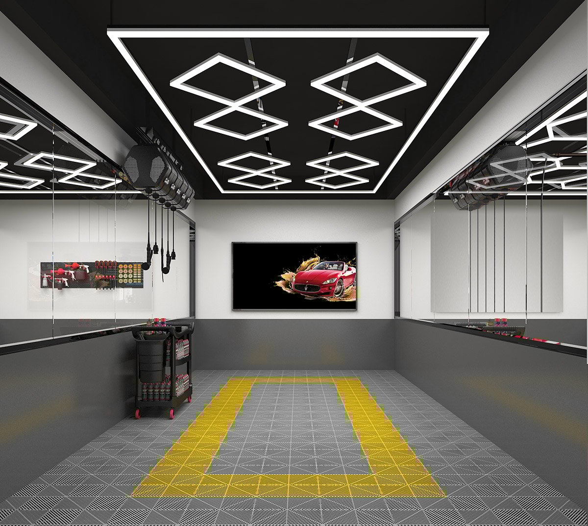 SS-DL-2028 Designer Lighting For Car Workshop