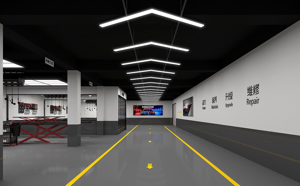 SS-DL-C505 Designer Lighting For Car Workshop