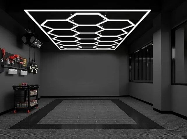 SS-HX-1028 Hexagon LED Car light, Detailing LED Light Honeycomb led light light fixture led work shop lighting