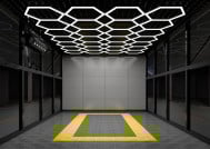 SS-HX-C204 Hexagon LED Garage Light Detailing Studio Lights For Car Detailing